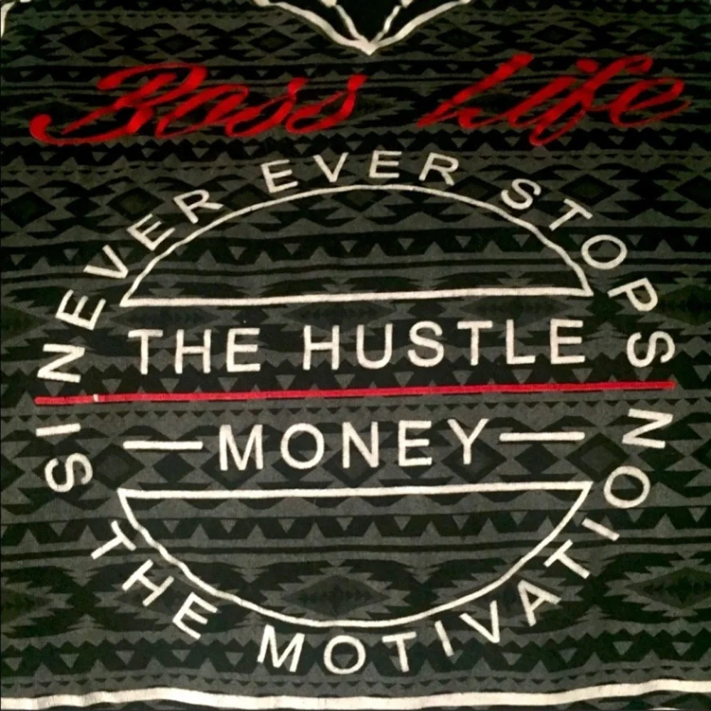 Hot Topic 2 Monkeys Side Hustle Tank True Black "Boss Life” Top New - Picture 3 of 10